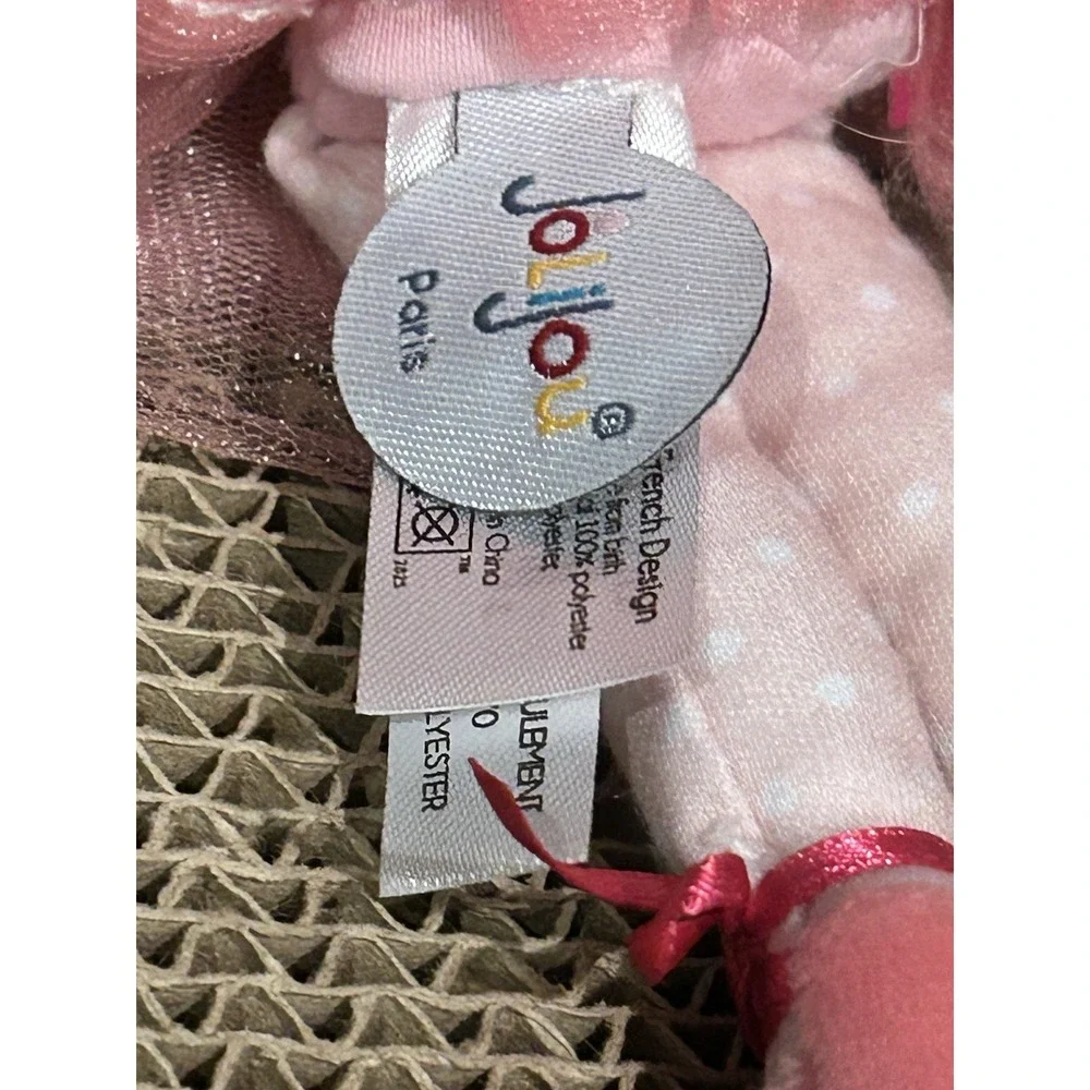 JoLijou Plush Doll Paris Les Tutus DouDou et Compagnie‎ Ballerina Pink Hair EUC